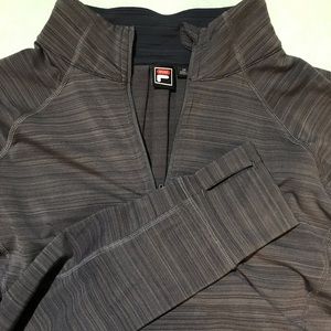 Fila Sport Heather Gray Quarter Zip Pullover